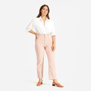 Everlane Pink Straight Corduroy Pant